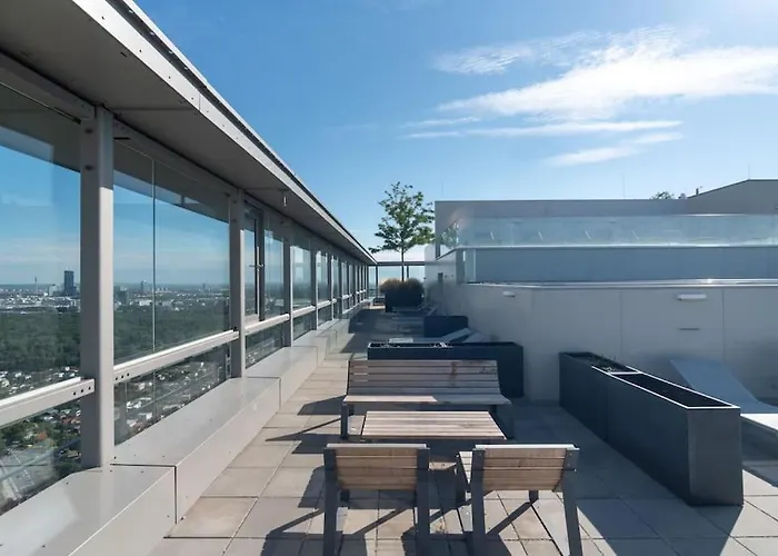 Hoch Hinaus, Neu Und Stilvoll Mit Pool Am Dach Apartment Vienna